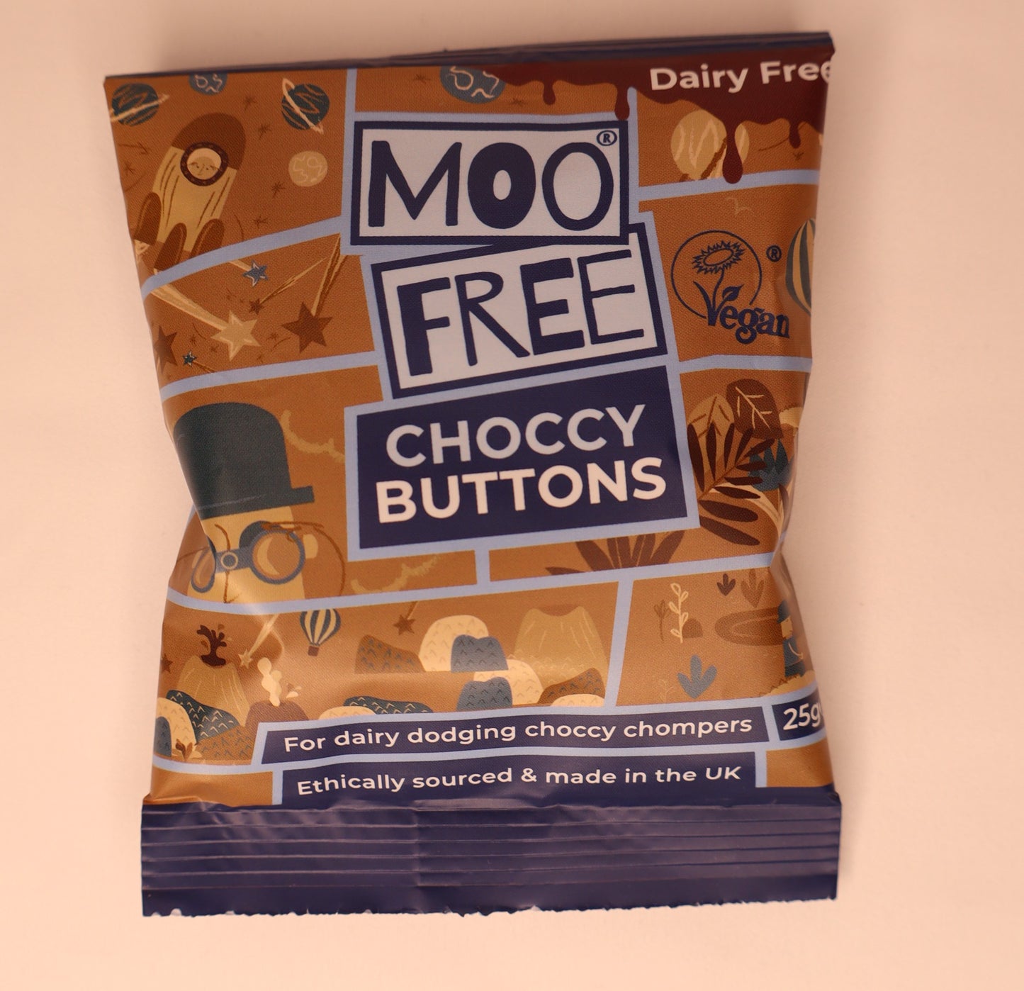 Moo Free Chocolate Buttons 25G